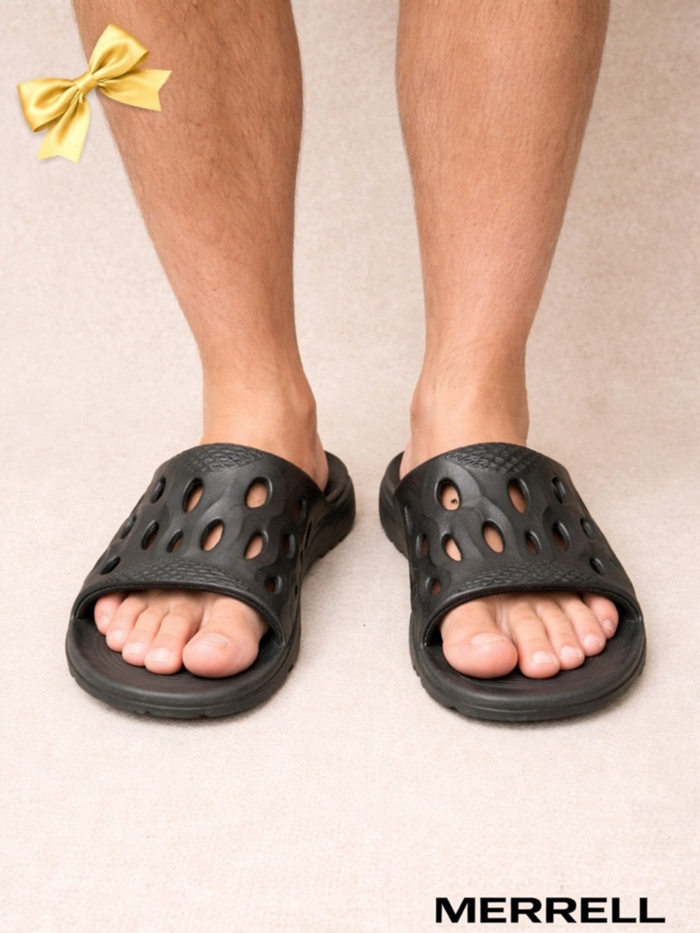 Merrell Unisex Black Slide Sandals M7/W8.5